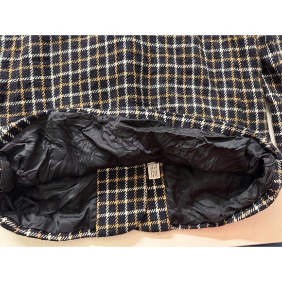 Vintage JH Collectibles 100% Wool Blazer Jacket Women’s 14 USA Button Plaid Navy - Picture 10 of 13